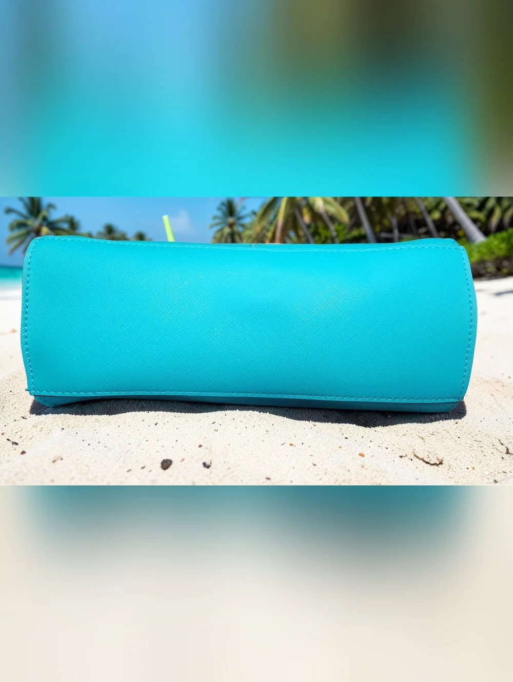 Steve Madden Breese Crossbody Bag In Turquoise Hue With Floral Scarf NWOT - Picture 6 of 16